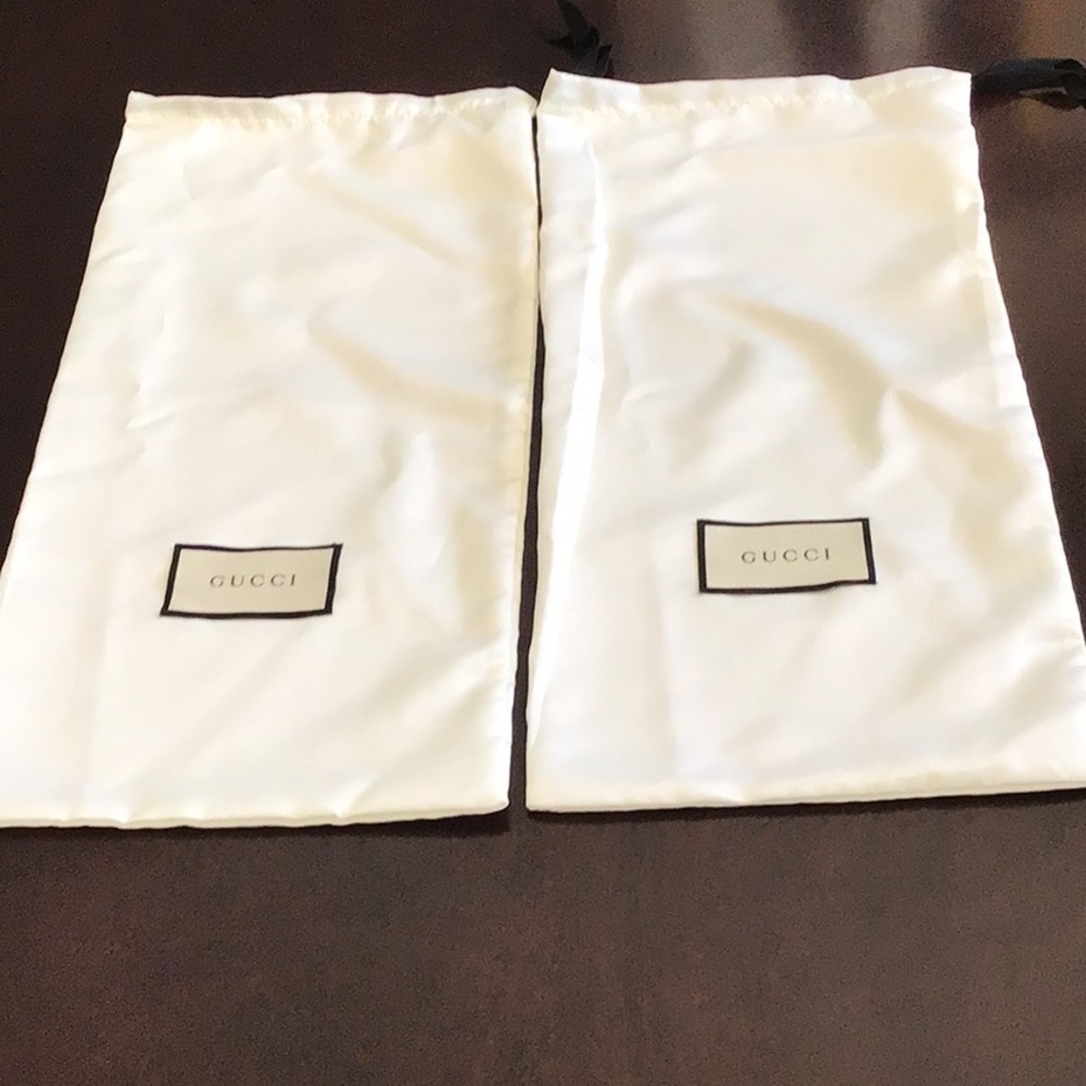 Gucci shoe dust bags